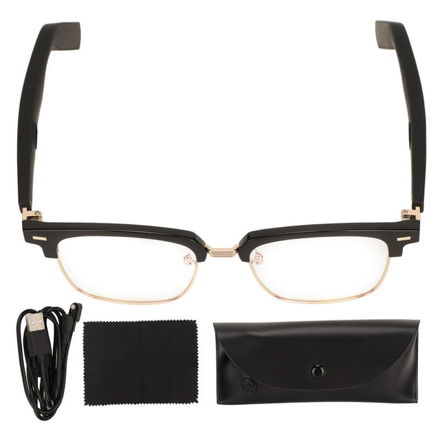 Lunettes de Soleil Audio Intelligentes, Lunettes de Soleil Audio Noires Intelligentes pour Conduite Lunettes de Soleil Audio Lunettes de Soleil Audio Performance Solide