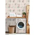 thumbnail image 4 of Boho Peel and Stick Wallpaper Vintage Floral Rose Pink Green Details Soft Cream Contact Paper 17.7in x 9.8ft Wallpaper Removable Self Adhesive Wall Paper for Girls Bedroom Nursery Cabinets, 4 of 8