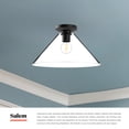 thumbnail image 3 of FM570314BGCL-Alora Lighting-Salem - 1 Light Flush Mount-8 Inches Tall and 14.13 Inches Wide-Brushed Gold Finish, 3 of 7