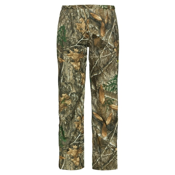 Blocker Outdoors Shield Men's Packable Camo Rain Pant, Lightweight Waterproof Rain Gear (Realtree Edge, X-Large)