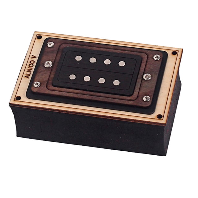 de pastillas de doble bobina Alnico Pickups en fibra de carbono para partes de