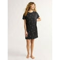 thumbnail image 3 of Joyspun Women's Dreamy Soft Collection Sleepshirt with Short Sleeves, Sizes S/M-2X/3X, 3 of 6