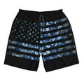 thumbnail image 5 of Goofa Navy Camouflage American Flag Printed Mens Swim Trunks Summer Quick Dry Short Beach Swimwear Bathing Suits-XX-Large, 5 of 9