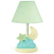 Iridescent Moon - Moon, Star and Cloud Nursery Lamp