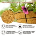 thumbnail image 7 of 3 Pack 20 Inch Hanging Basket Coco Liners Replacement, 100% Natural Round Coconut Coco Fiber Planter Basket Liners for Hanging Basket Flowers/Vegetables, 7 of 7