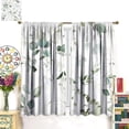 thumbnail image 3 of Eucalyptus Curtains Green Leaves Branches Spring Botanical Blackout Print Rod Pocket Window Drapes for Bedroom Living Room 42x54in, 3 of 6