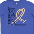 thumbnail image 4 of Inktastic Childhood Cancer Awareness- Fight, Care, Cure Youth T-Shirt, 4 of 5