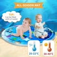 thumbnail image 5 of Tummy Time Mat, BUSATIA Water Play Mat for Babies Inflatable Tummy Time Water Play Mat for Infants and Toddlers 3 to 12 Months Promote Development Toys, Cute Baby Play Mat, 5 of 6