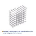 thumbnail image 3 of Uxcell 0.98 x 0.98 x 0.39 inch  Electronic Radiators Heatsink for CPU Aluminium Silver Tone 5pcs, 3 of 5