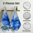 thumbnail image 3 of Nawy Blue Flower Kitchen Towels, 2-Pack, 27.5x16in, Soft and Absorbent 27.5*16in, 3 of 6