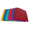 Lightahead LA-E293B Two Pocket Poly File Portfolio Folder with 3 Prongs Fastners, Set of 6 folders in Assorted colors