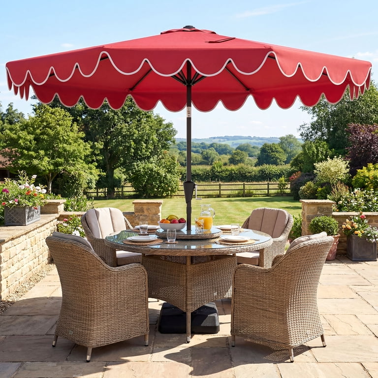 4 foot patio umbrella with stand Garvee 4-Piece for 10-15FT Cantilever Umbrella, 330lb Capacity Outdoor Umbrella Base, Filled Water or Sand, Heavy Duty Market Umbrella Holder for Patio, Deck, Poolside : Patio, Lawn shaped umbrella base weights plates Costway 10 FT Patio Umbrella