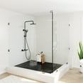 thumbnail image 2 of CASAINC 3-Spray Patterns 9 in. Thermostatic Rain Shower Faucet Wall Mount Dual Shower Heads with Spot Resist in Matte Black, 2 of 10