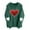 Green, variant on TKLPEHG Womens Hoodies Valentines Day Sweatshirt Heart Printed Hooded Sweatshirt Long Sleeve Hoodies Comfy Pullover with Pocket (Pink,S)