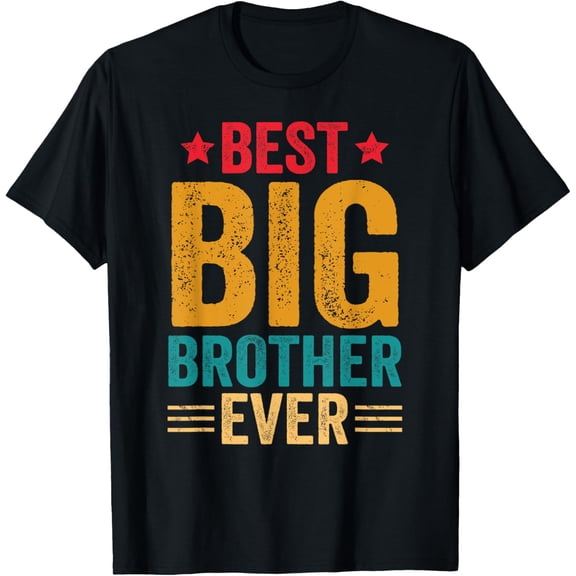t-shirt Best Big Brother Ever Big Brother For Teenage Boys Youth T-Shirt.