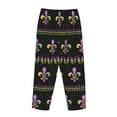 thumbnail image 5 of Kll Womens Mardi Gras Fleur De Lis Print Pajama Pants Soft Pajama Bottoms For Women Cozy Lounge Pants, 5 of 9