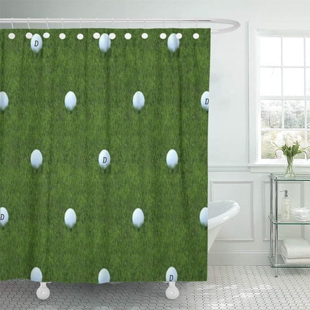 Yusdecor Dadsbbq Golf Ball Monogram Green Golfing Dad Golfers Sport Bathroom Decor Bath Shower Curtain 60x72 Inch Walmart Canada