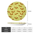thumbnail image 2 of Cauagu Floral Squirrel Print Bone China Decorative Plate, Wall Mount Plate Holiday Decor Decorative Ceramic Plates with Stand Elegant Household Plates Decorative-10in, 2 of 6