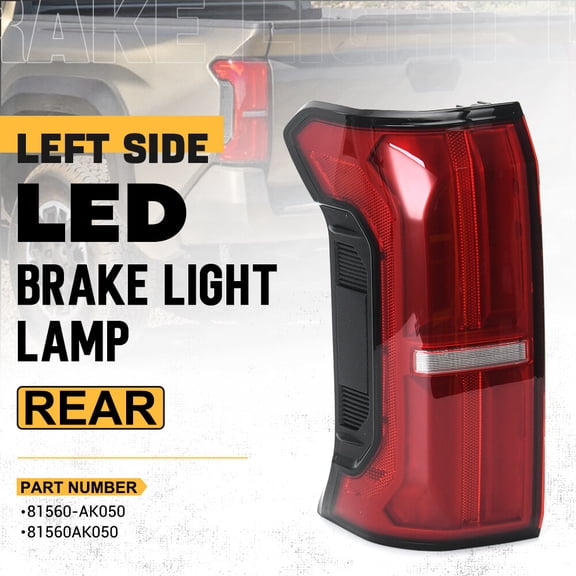 For 2024 2025 Toyota Tacoma Tail Light Driver Left Side LED Lamp 81560-AK050