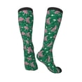 thumbnail image 4 of Fotbe Tropical Leopard print Women's Men's Novelty Crew Socks Cotton Socks Knee High Socks for Walking,Running,Nurses,Pregnancy, 4 of 9