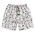 thumbnail image 3 of Uemuo Cute Cat Pattern Men's Swim Trunks Hawaiian Beach Bathing Suit Swimsuits Beach Quick-Dry Shorts with Pockets-3X-Large, 3 of 9