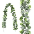 thumbnail image 2 of Flower Garland, Artificial Rose Vine Flowers Plants, Burgundy Roses Faux Greenery Garland Rose Vine for Halloween Christmas Wedding Backdrop Table Runner DIY Wreath Wall Decor, 2 of 5