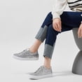 thumbnail image 4 of Yunkctuk Glitter Sparkly Fashion Sneakers Shoes Shiny Casual Shoes Bling Sequin Concert Low Cut Lace up Shoes., 4 of 8