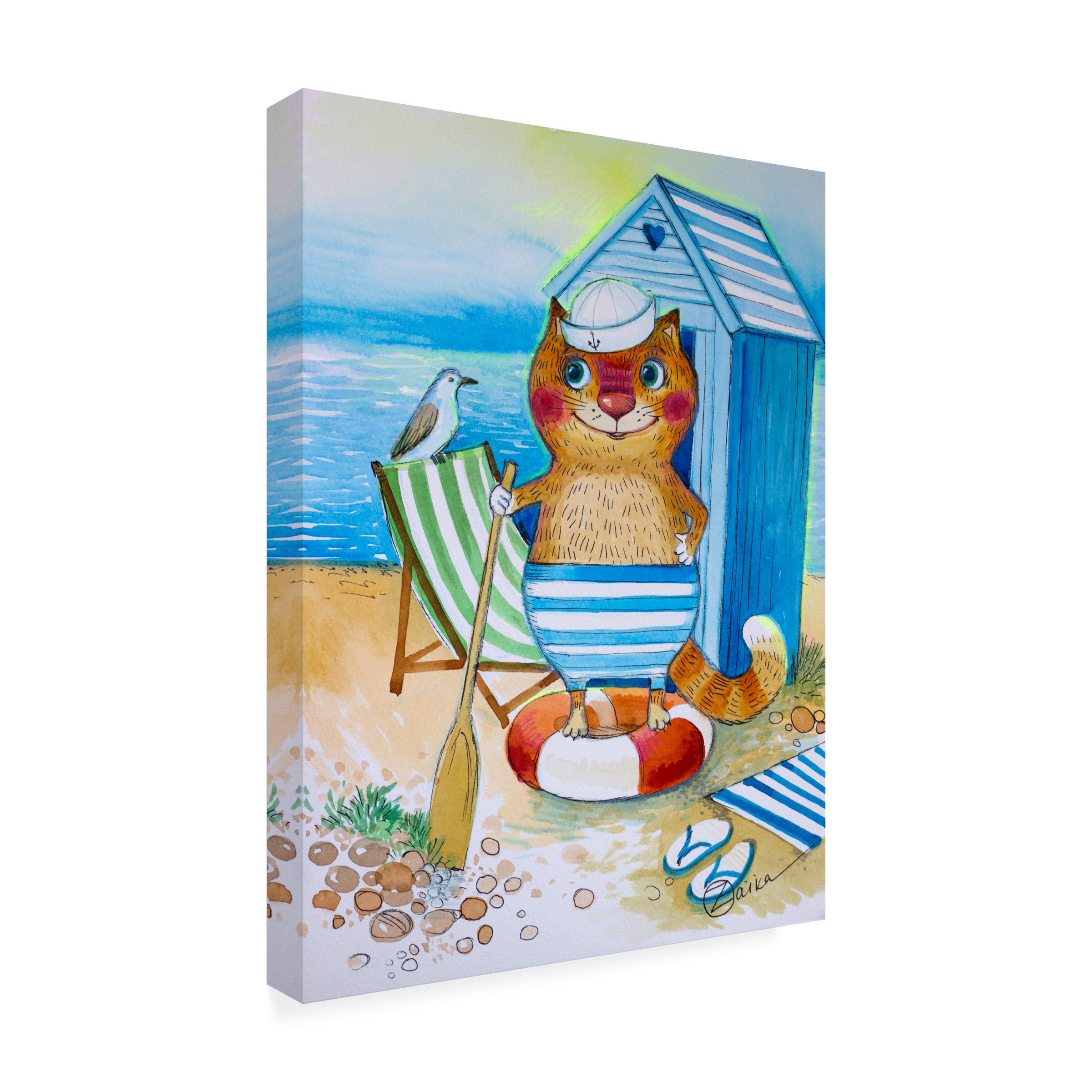 Trademark Fine Art 'Sea' Canvas Art by Oxana Ziaka