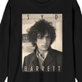 thumbnail image 2 of Syd Barrett Sepia Photo Crew Neck Long Sleeve Men's Black Tee-Small, 2 of 3