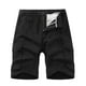 thumbnail image 2 of Puntoco Shorts Hombre Casuales Playa Liso Moda,Pantalones Cortos De Corte Clásico Para Hombre，Niños Bolsillo Color Sólido Casual Cinco Puntos Pantalones Cortos Casuales Negro Xl, 2 of 3