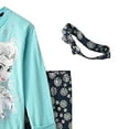 thumbnail image 4 of Disney Frozen Little Girls Long Sleeve Aqua & Black 3 Piece Tunic, Leggings and Headband Set (Size 4), 4 of 4