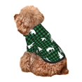 thumbnail image 5 of Xecao Christmas tree green plaid Pattern Sweatshirts Winter Pet Dog Hoodie Puppy Coat Dog Sweaters Dog Clothes with Hat Dog Clothes Costume Outfit,Small Pets Wear-, 5 of 7