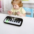 thumbnail image 6 of Black 15-Key Handheld Mini Electronic Piano For Kids Black With Color Lights Music Keyboard, 6 of 6