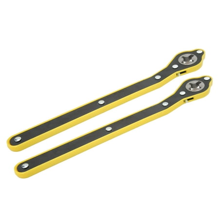 

KAUU Pair 13.4in Car Jack Ratchet Wrench Labor Saving Tire Wheel Lug Wrench Repair Tool for Cars SUVs Trucks