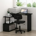 thumbnail image 4 of Furinno Moore L-Shape Computer Desk with 3-Tier Shelves, Americano, 4 of 5