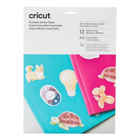 UPC: 0093573731938 | Cricut® Printable Sticker Paper  8.5  x 11