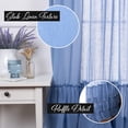thumbnail image 3 of Quality Home Faux Linen Ruffle Curtains, 3 of 4