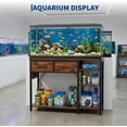 thumbnail image 3 of Strundghti 55-75 Gallon Fish Tank Stand with Power Outlet & 3-Tier Shelves – Aquarium Cabinet with Dual-Tank Bottom Shelf for Reptile Terrarium,  Brown, 3 of 6