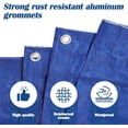 thumbnail image 4 of Heavy Duty Waterproof Tarp, 30 x 40 FT, Blue, 5MIL Thick, Multi-Purpose Cover for Construction, Vehicle and Outdoor Use, Large Tarp with Grommets, All-Weather Protection, 4 of 7