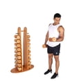 thumbnail image 2 of UniFitness Set de Mancuernas con Estante, 2 of 5