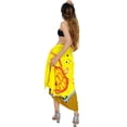 thumbnail image 3 of HAPPY BAY Women's Beachwear Summer Bikini Wraps Beach Wrap Swimwear Coverups Sarong Swim Cover up Skirt Bathing suit Swimsuit Pareo for Women One Size Yellow, Turtle, 3 of 5