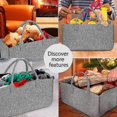 thumbnail image 5 of Felt Bag, Firewood Bag, Firewood Basket Basket, Felt Newspaper Rack, 5 of 5