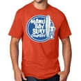 thumbnail image 1 of Men's Manu Bay SURFER DUDE T-shirt, 4XL Orange - TALL, 1 of 3
