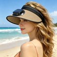 thumbnail image 2 of Solar Powered Wide Brim Ventilated Sun Hat With Built In Fan for Outdoor Summer Activities, 2 of 4