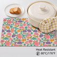 thumbnail image 5 of Placemat, Pioneer Flower Floral Print Pattern Place Mats Table Mat Set Of 2, PVC Washable Placemats for Party Kitchen Dining Decoration, 18x12 Inch, Fade Resistant, 5 of 6