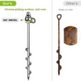 thumbnail image 3 of Estacas para Tienda Lifeswell Juego de 4 Unidades 40 cm Anclas de Tierra Resistentes, 3 of 8