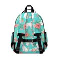 thumbnail image 3 of Great Pyrenees and Rose Blue Pattern Backpack for School, Cute School Bag with Adjustable Shoulder Straps and Padded Back, 15.25"x11.5"x5.25", 3 of 5