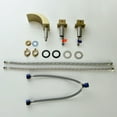 thumbnail image 4 of Deck Mounted Three Hole Bathroom Sink Faucet, Dual Knob Handle Basin Faucet, 4 of 5