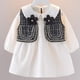 thumbnail image 4 of Vestido Para Niñas, Ropa Para Niñas Pequeñas, Conjunto De Falda A Cuadros Para Niños Pequeños, Chaqueta De Manga Larga, Abrigo, Vestido De Fiesta Negro Odeerbi LM103-4490, 4 of 7
