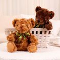 thumbnail image 2 of Oso de peluche de 20 cm con lazo, bonito oso de peluche suave y esponjoso, muñeco clásico para apaciguar, regalo de cumpleaños o boda, 2 of 5